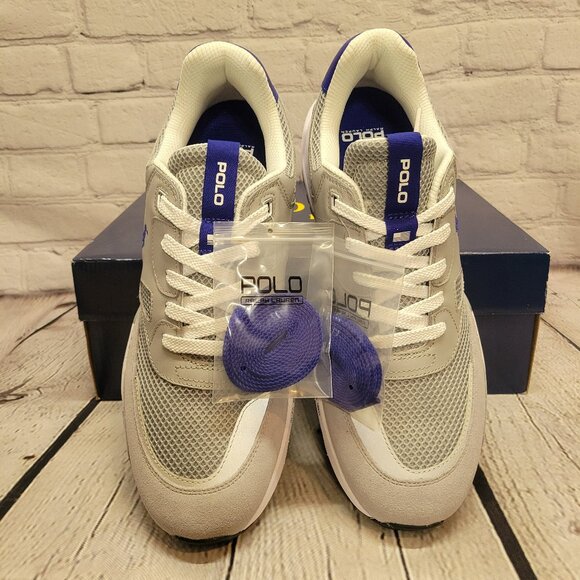 Polo Ralph Lauren Men's Jogger Suede & Mesh Sneaker - Picture 1 of 9